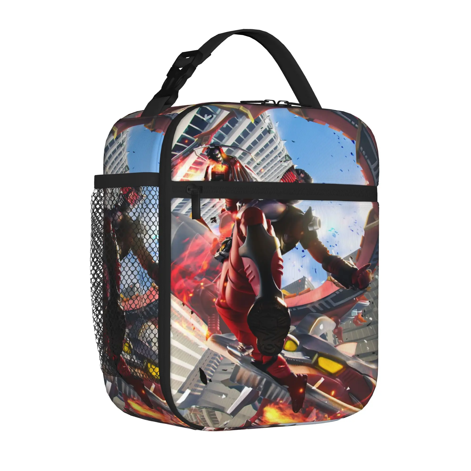 1 Piece Zipper Closure Rider Storage Bag Pocket K-Kamen Rider  School Lunch Food Box For Lunch Food Bag