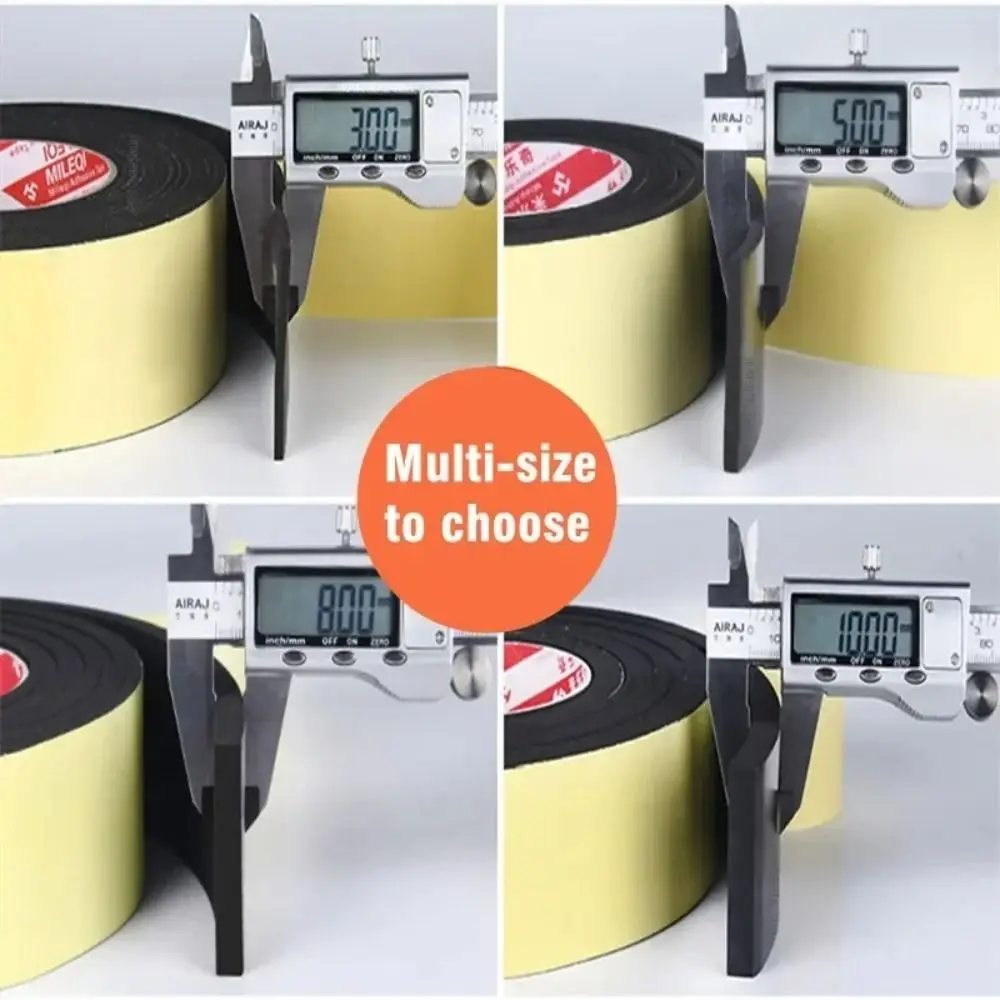 New 10M Foam Sponge Tape EVA Strong adhesive Anti-collision Tape Single-sided Rubber Seal Strip