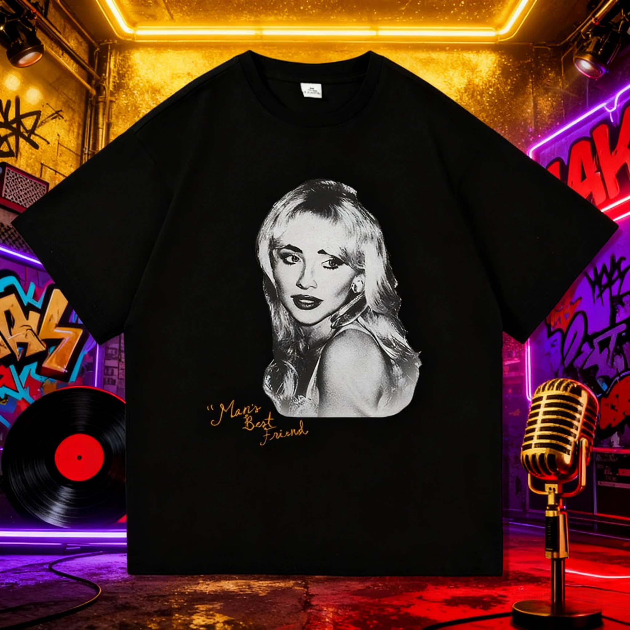 

2025-26 летняя футболка Sabrina Carpenter Fast Times из 100% чистого хлопка с принтом, уличная повседневная дышащая удобная футболка