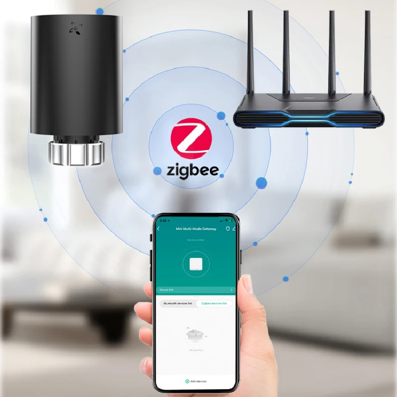 

zigbee Smart home heating temperature control valve app timing energy-saving constant warm air valve temperature control