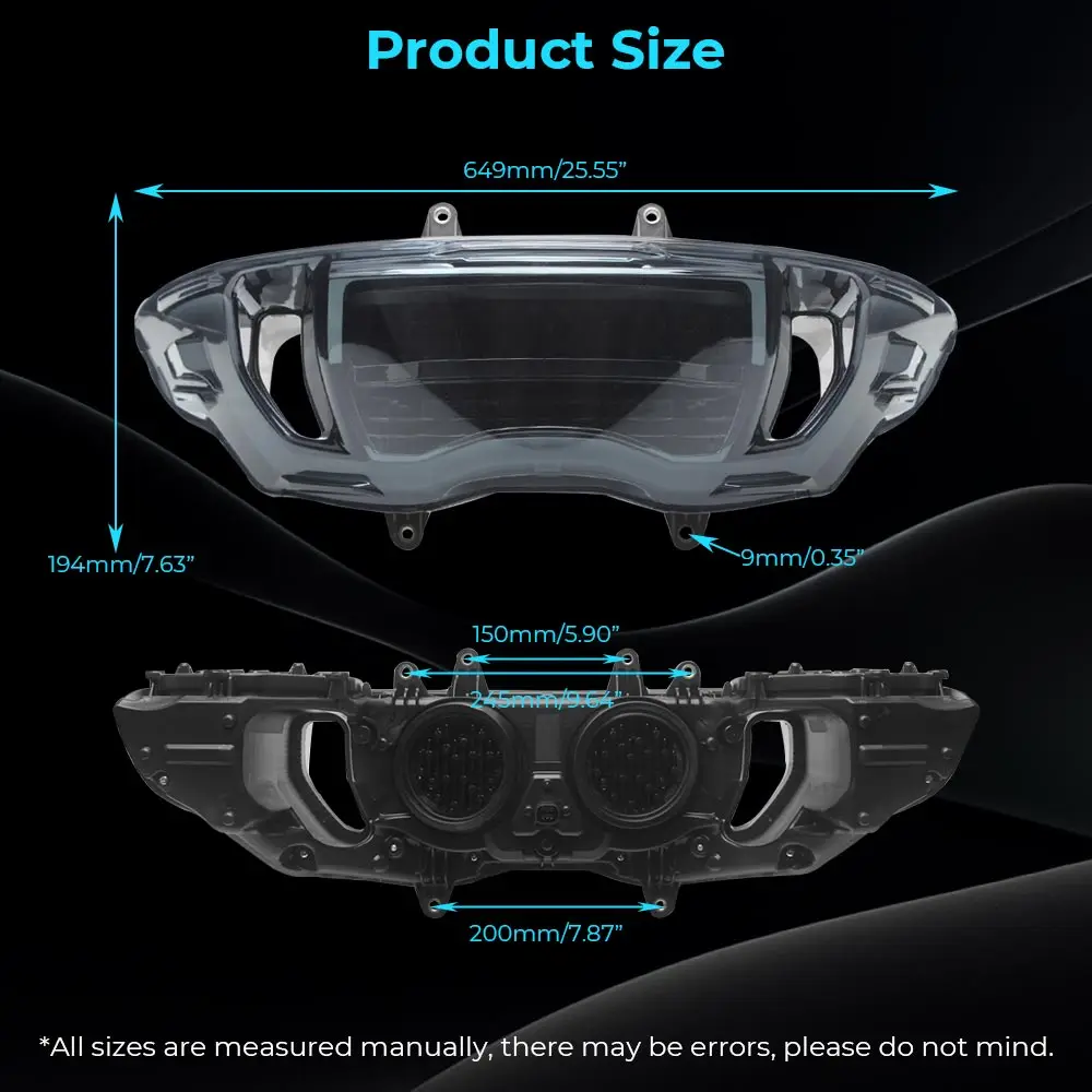 All In One Multi-Function Headlight For Harley Fltrt Fltrxse Fltrxstse Fltrx Fltrxl 2023-2026 Abs Housing Black Pc Lens Smoke