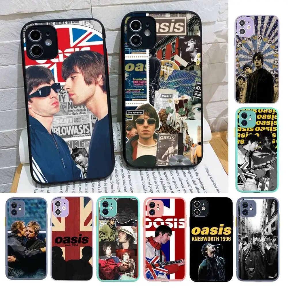 

Classic Rock Band O-Oasis Phone Case For IPhone 16 15 14 11 12 13 Pro Max Plus 12 XS Max Back Cover Matte Case