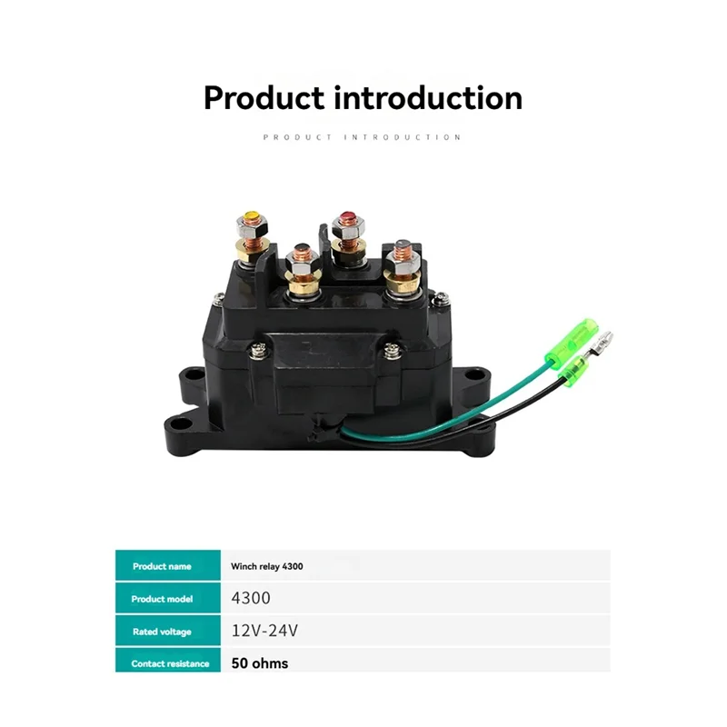

Trending 12V 300A Electric Winch Relay 4300 Winch Relay For ATV