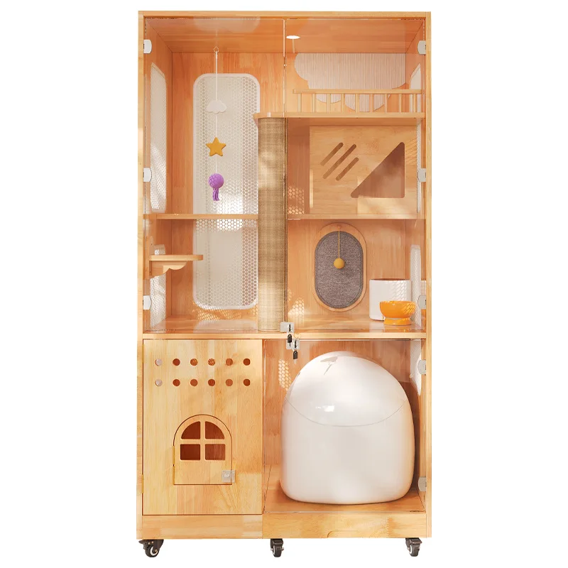 

Мяу кубик из цельного дерева, резиновая древесина, домашнее домашнее гнездо, универсальный кошачий артефакт, клетка для кошек, защита окружающей среды, кошачий домик