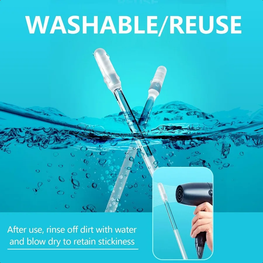 أدوات إزالة شمع الأذن، 48 عبوة من أدوات تنظيف الأذن، عصا أذن قابلة لإعادة الاستخدام للبالغين