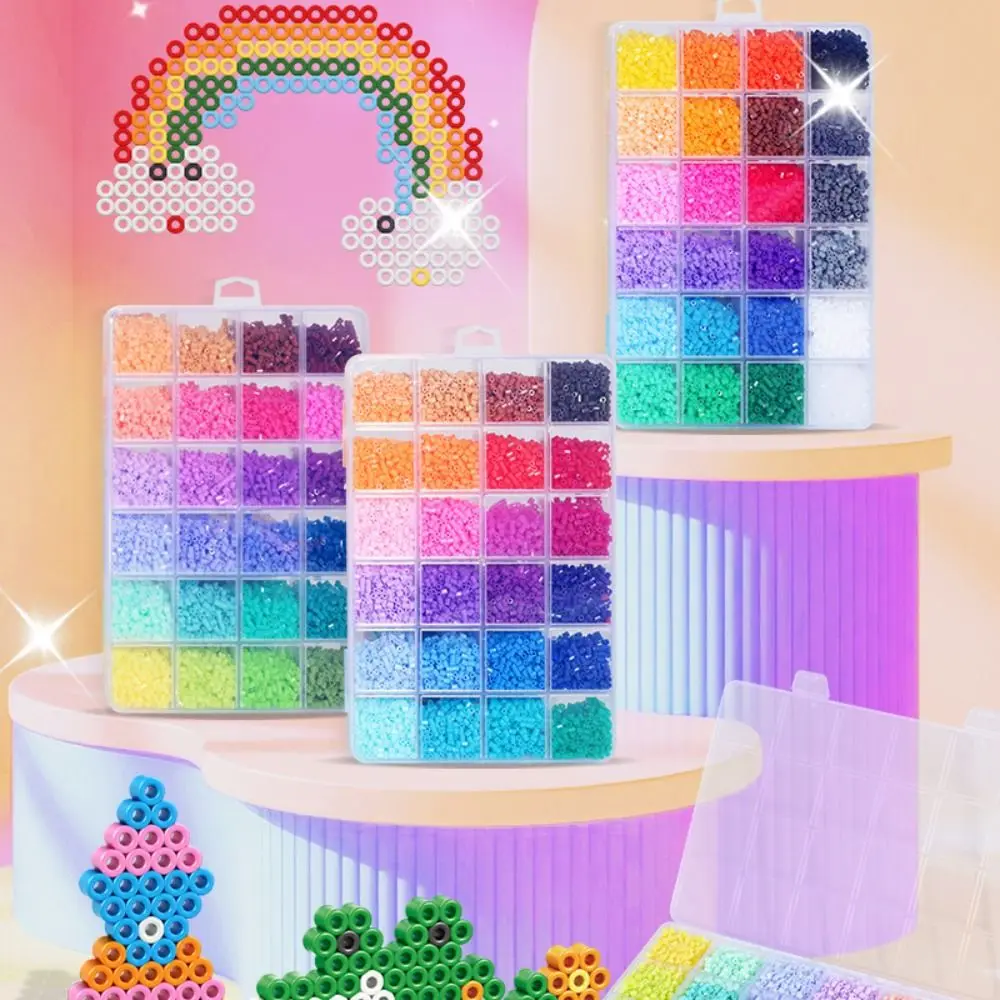 colorful-bean-splicing-material-package-diy-pegboard-sheets-bean-splicing-tool-storage-box-ironing-paper-handicraft-toys-kit