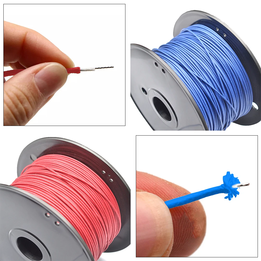 1pc 1Meter Guitar Cable Pre-tinned Cloth PushBack Vintage-style Guitar Wire Cables Wax Wiring For Guitar Bass Circuit Soldering