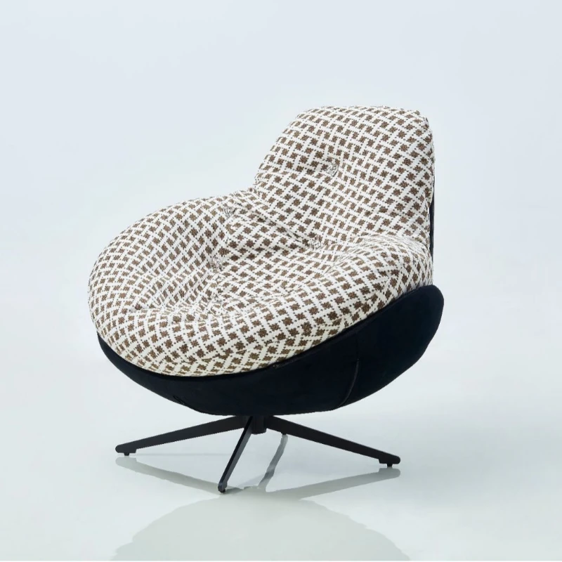 كرسي منزلي للاستلقاء، أريكة كسولة، كرسي دوار، دعامة من الحديد المطاوع #1