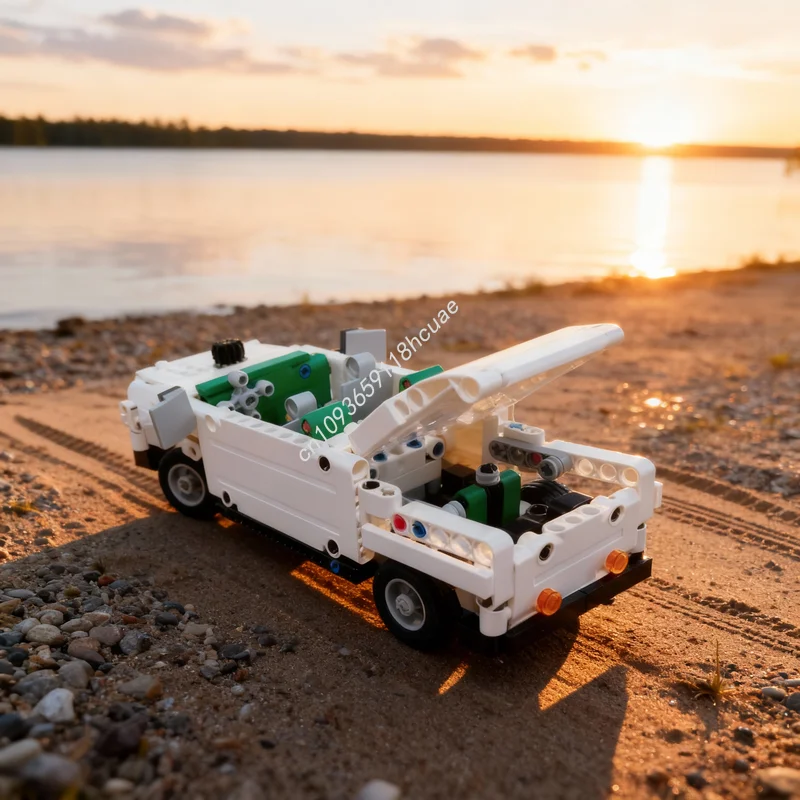 260 個 MOC テクニカルルーフレスセダンモデルビルディングブロック建築クリスマスギフト組み立てる DIY クリエイティブおもちゃアイデア教育