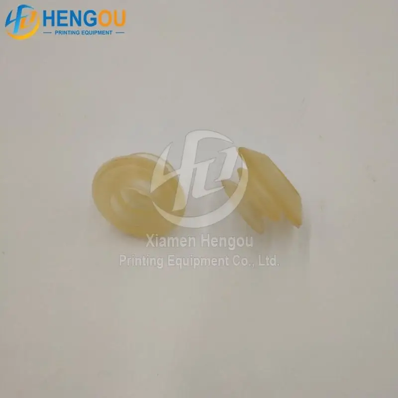 Ventouse en Caoutchouc à Pression Décalée Jaune, 32x7x16mm