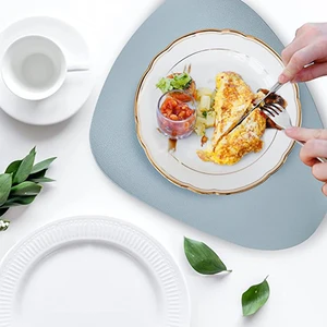 Inyahome leather pod double face Placemat and updated box set coffee rugs casa cuisine dining table dining table 8 Main Sales Place American Place - №6