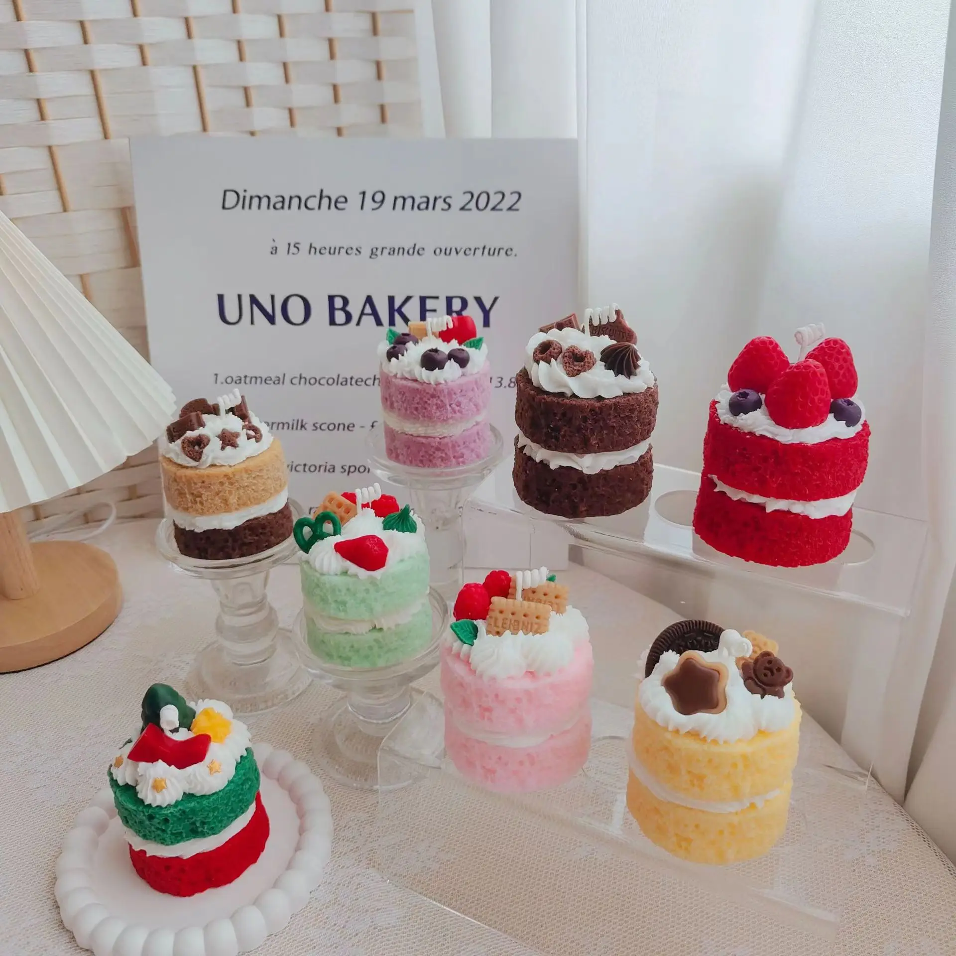 Cake Shaped Aroma Candle Silicone Molds Cute Creative Mousse Fruit Chocolate Baking Mould Home Birthday Decoration DIY Gift