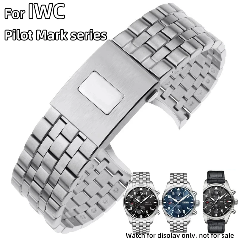 Stainless Steel Strap for IWC Pilot Mark 17 Mark 18 IW377714 IW377717 IW377710 Higt quality Watchband Bracelet for Men 20mm 21mm