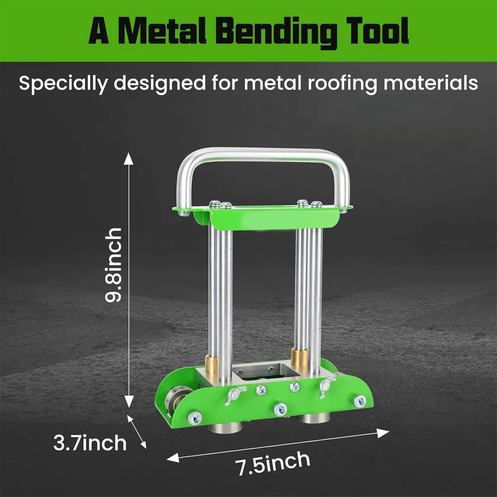 0 to 90 Degree Steel Aluminum Copper Plate Edge Rolling Bending Tool with 8 Inch Shears for Metal Roofing Edge Roller Bender