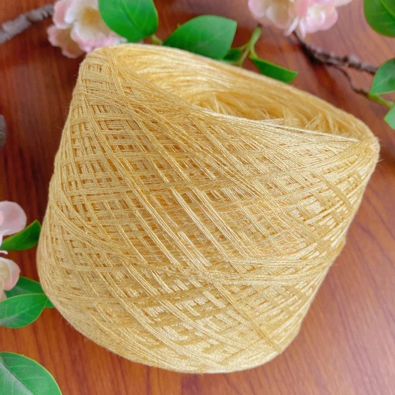500g Natural Linen/Tencel Thin Thread Summer Crochet Hand Woven Strands DIY Handwork Knitted Short Sleeve/waistcoat Raw Material