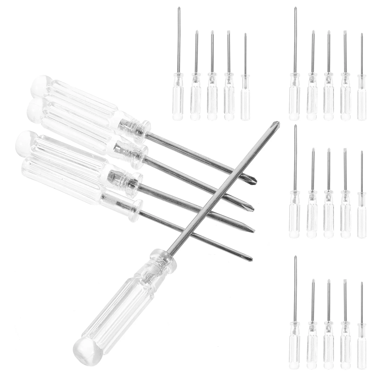 Juego de destornilladores de cristal, herramientas de precisión pequeñas para instrumentos musicales, electrónica, Kit de herramientas manuales portátiles, 25 uds.