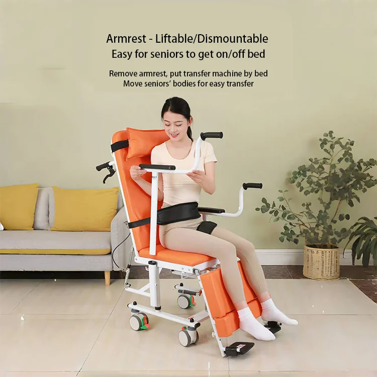 

Nursing Commode Chair for Elderly Transfer Chair Rehabilitation Therapy Supplies Ce Certified Patient Lift Chair