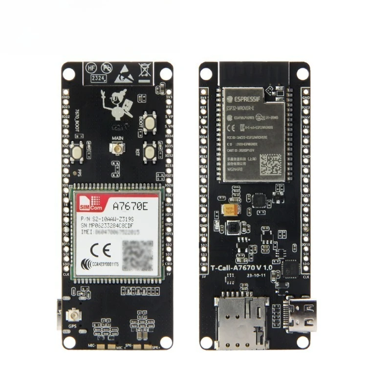 T-Call A7670 4G 2G ESP32 Development Board, A7670E LTE GSM Module
