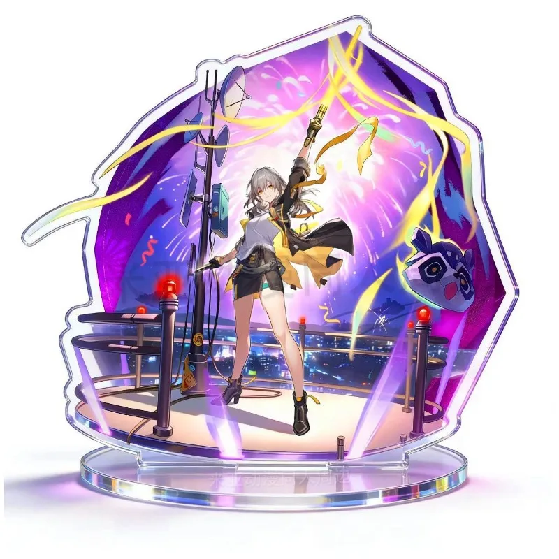 

3,93-дюймовая игровая акриловая фигурка-подставка Trailblazer Stelle и Caelus, декоративная игрушка