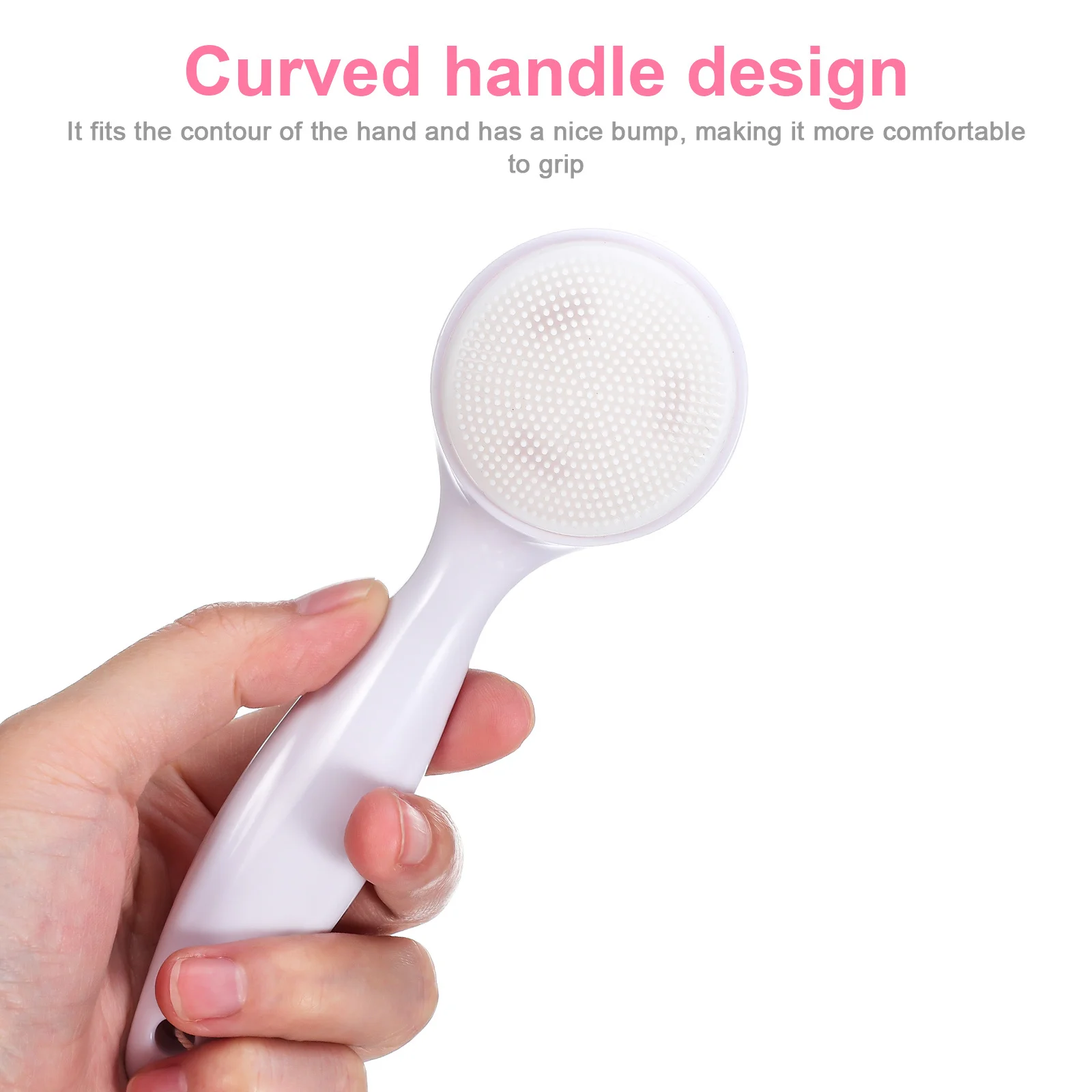 

2Pcs Silicone Facial Cleansing Brush Soft Face Scrubber Manual Exfoliating Face Brush for Gentle Deep Clean Body Scrubber