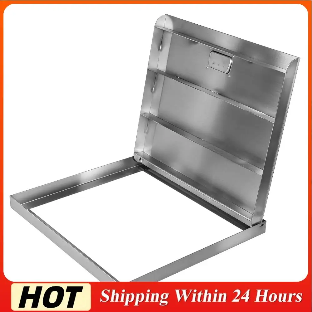 

Крышка люка из нержавеющей стали 26.97x23.62 дюйма, защитная дверца-люк для подвалов/целей/патио/двора/оконных колодцев