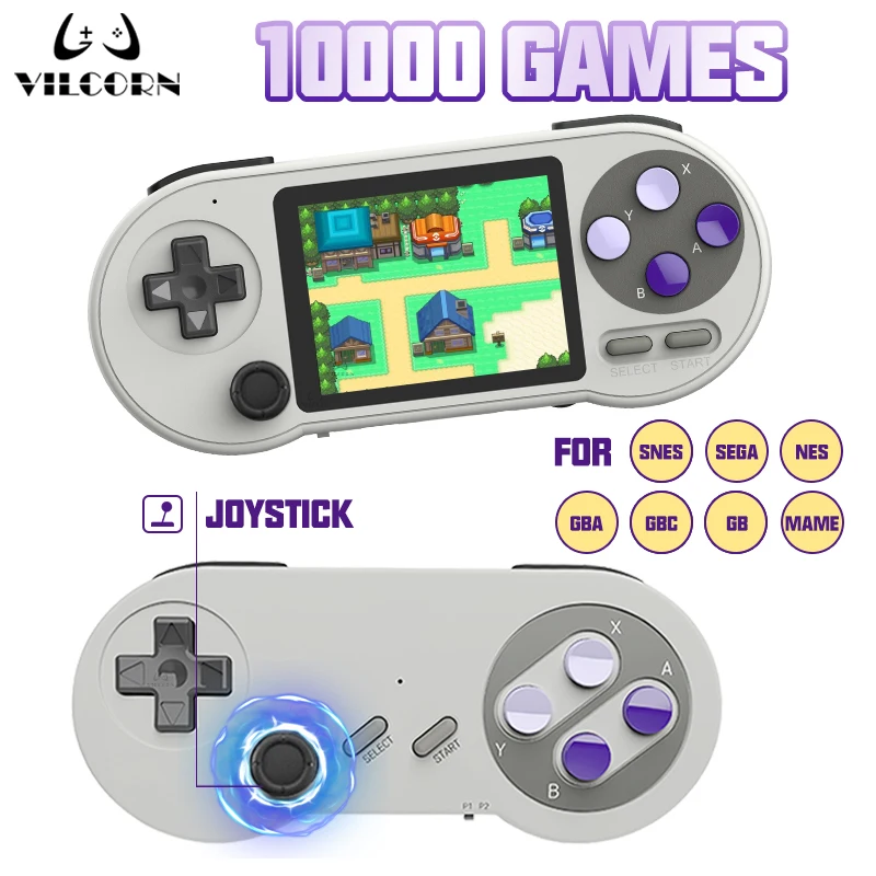 SF2000 Retro Handheld Game Console Machine Games Kids IPS Wireless Mini Portable Everdrive Player For Gameboy SNES GBA Sega