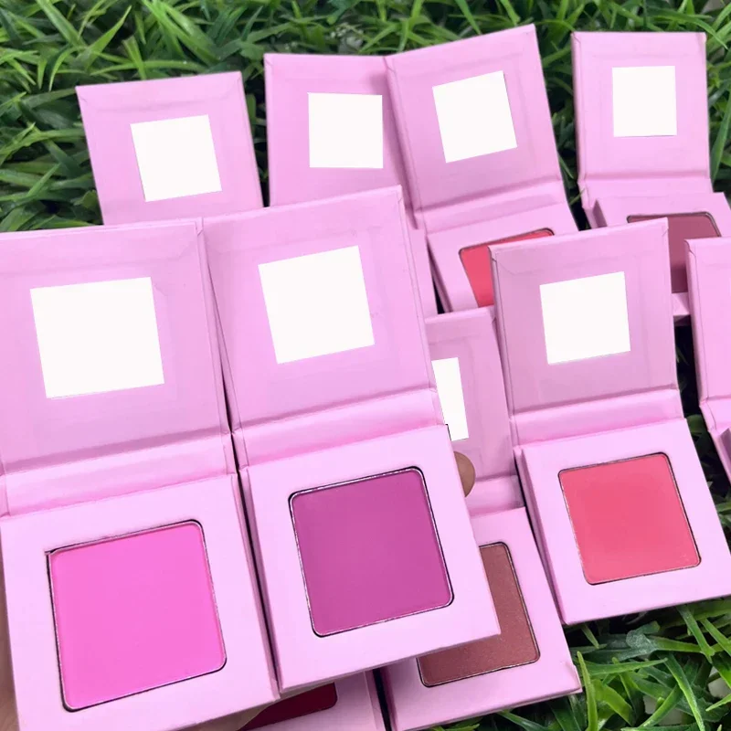Private Label Nude Blush Powder Custom Logo Matte Natural Cheek Tint Easy To Colored Face Waterproof Female Makeup Wholesale
