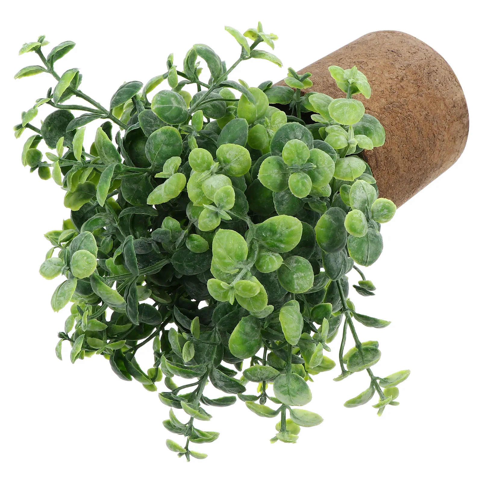

Artificial Fake Decor Indoor Potted Lysimachia Home Office Desktop Decor Realistic Green Plant Faux Bonsai Simulated Plant No