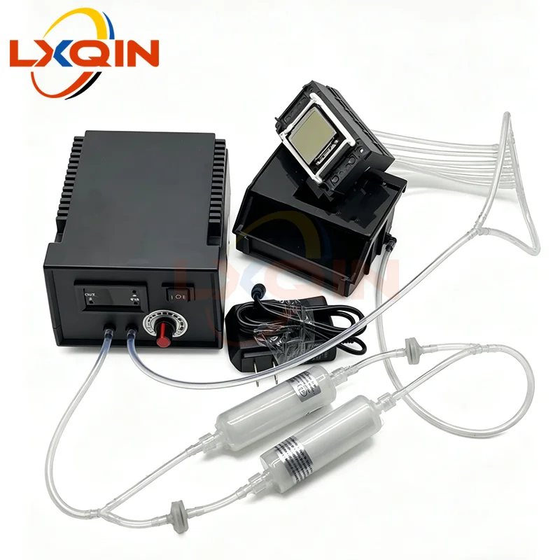 LXQIN Print Head Cleaner Machine Kit for Epson XP600 I3200 I1600 DX5 Head Multi-channel Unclog Unblock
