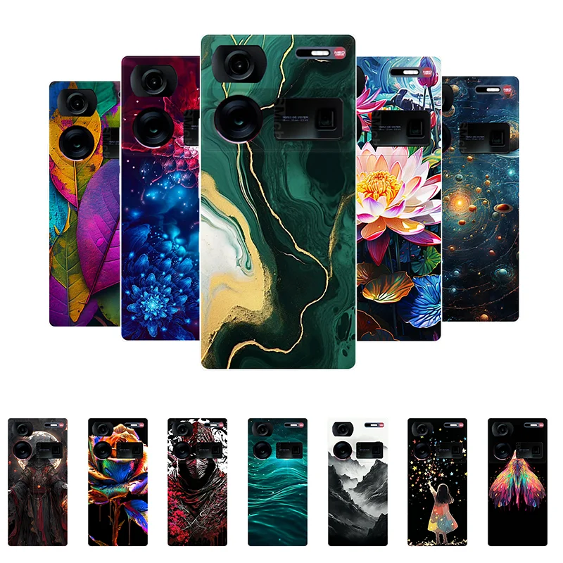 Silicone Case For Nubia Z60 Ultra Cover Bumper Marble TPU Soft Phone Case for ZTE Nubia Z60 Ultra NX721J Back Cover Z60Ultra