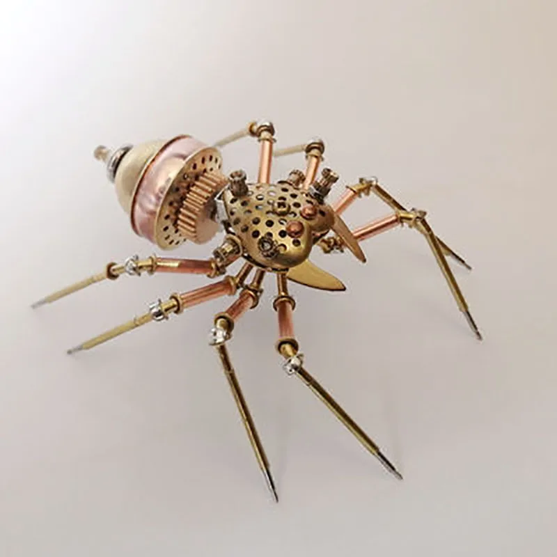 Steampunk-Mechanical Insect Spider jumping Spider, Happy Spider, All Metal Craft, Creative Design Ornaments