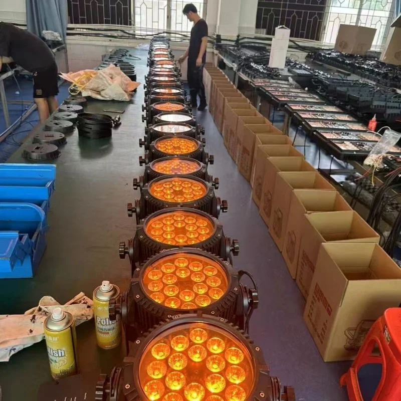 

2 шт. 18*10 Вт RGBW 4 в 1, светодиодный светильник Par, профессиональный IP65, уличный водонепроницаемый светодиодный светильник Par 64 Can Light