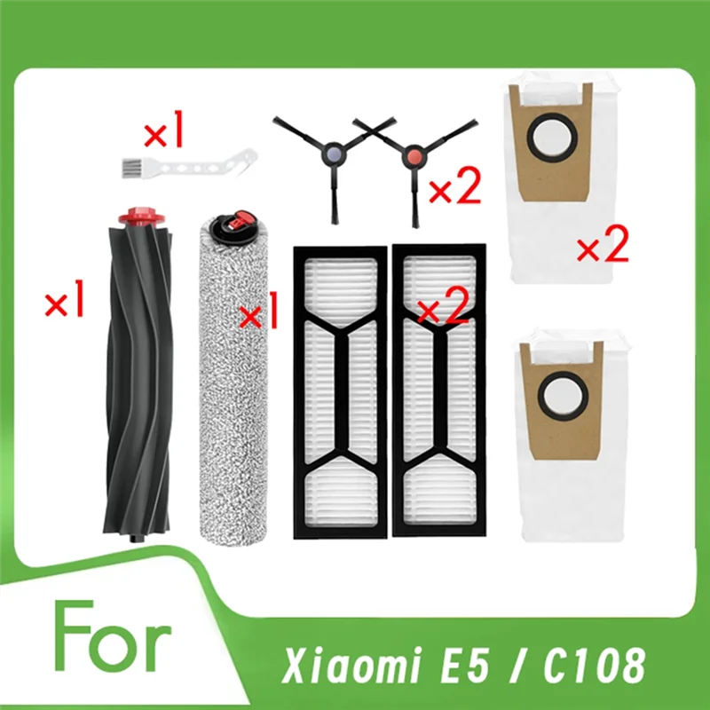 Entrega en 24 horas para Eufy Omni S1 Pro, accesorios para aspiradoras, Cepillo Lateral principal, filtro Hepa, bolsa de polvo, accesorios de larga duración S