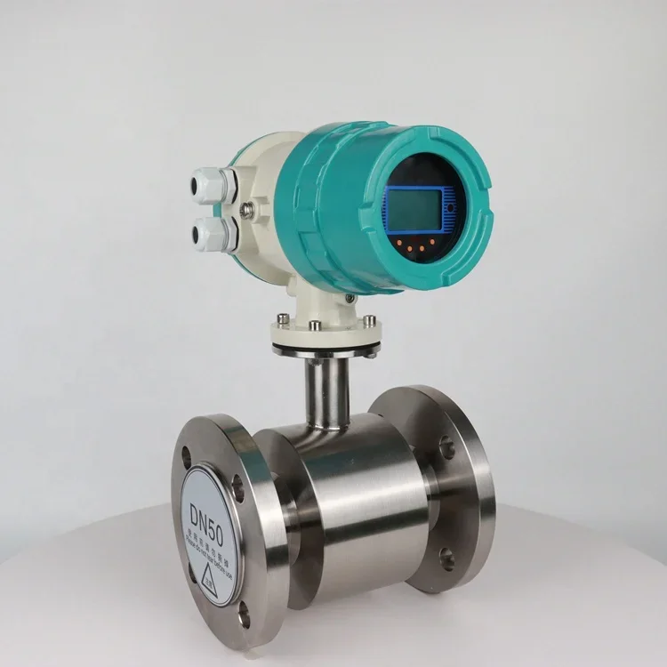 DN100 Underwater Tomato Paste Flow Meter DIN Electromagnetic Beer Beverage Alcohol Milk Union Type Volumetric Magnetic Flowmeter