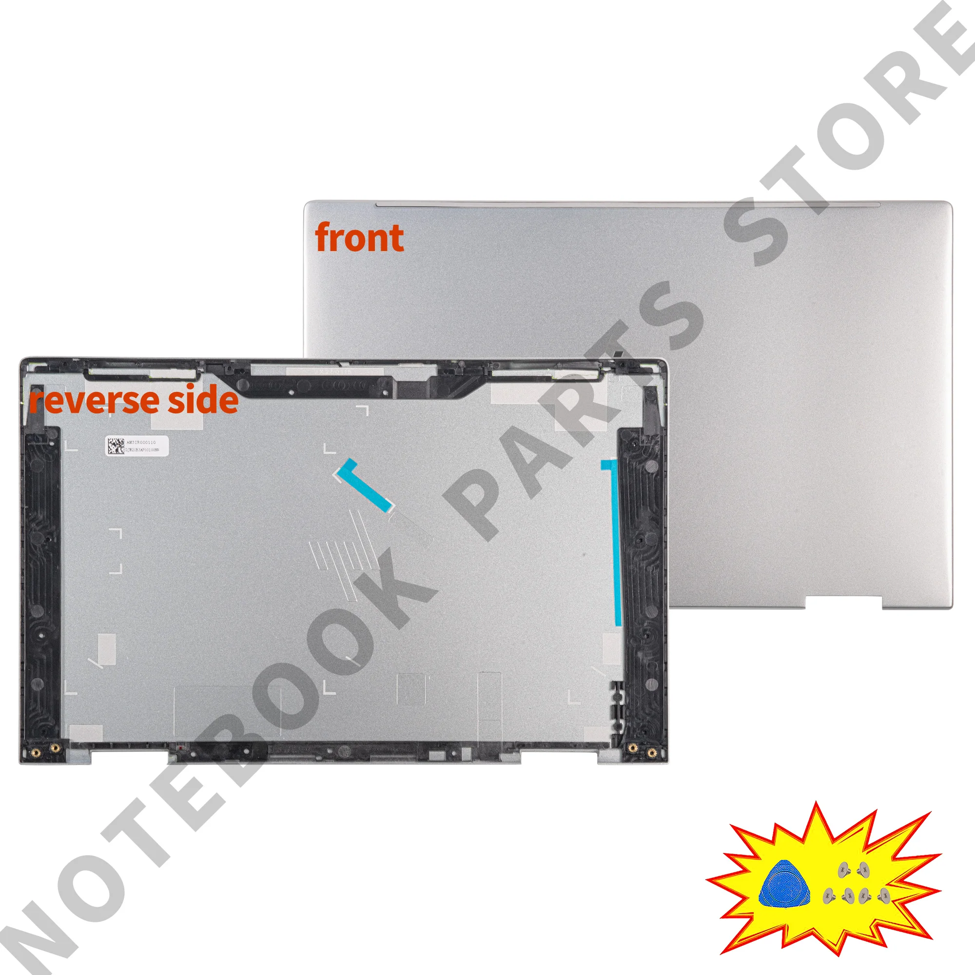 

New Cover For ENVY X360 13-BD 13M-BD 13T-BD TPN-C152 LCD Back Cover Rear Lid (Silver/Gold) M76736-001 M15276-001 13.3 Inch