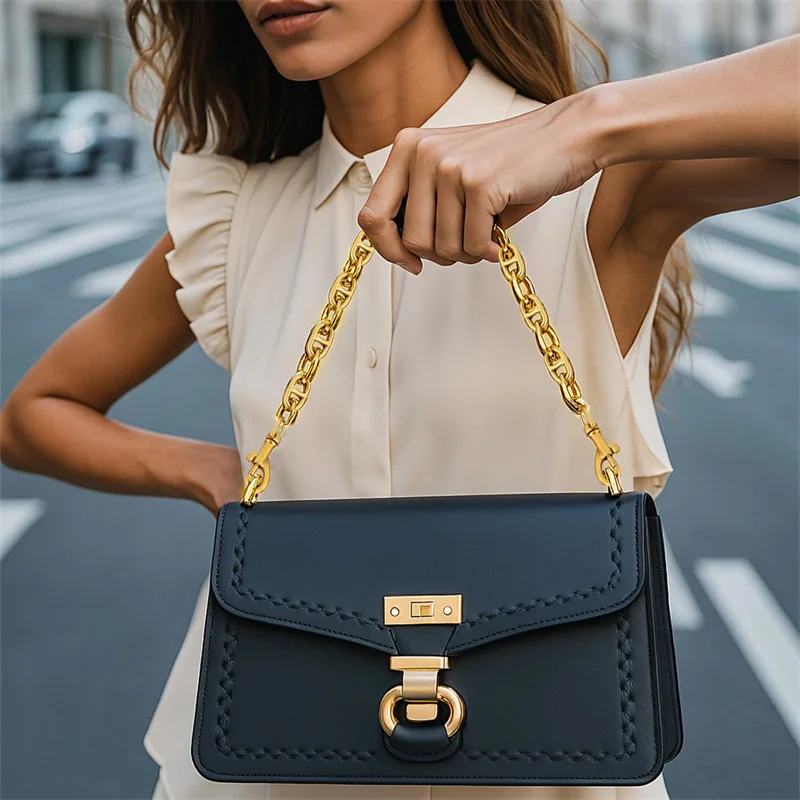 

Металлическая золотая цепочка, 18-дюймовые цепочки для сумочек, массивный ремешок-цепочка для кошелька, античная золотая цепочка для сумки, аксессуары для цепочки для кошелька