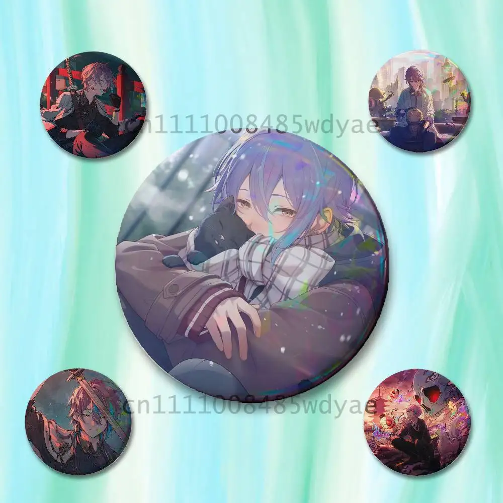 P-Project S-Sekai K-Kamishiro Rui Badges 25 32 44 58 75 mm Round Cosplay Pin Fans Collect Friends Gifts Brooch Souvenir Custom