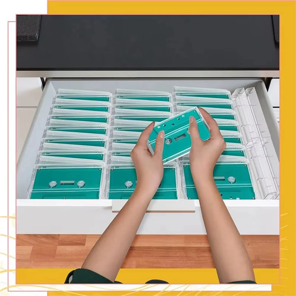 

10 шт. прозрачных пластиковых футляров для аудиокассет — решение для хранения аудио, коробка для хранения карт 4,3x2,76x0,57 дюйма