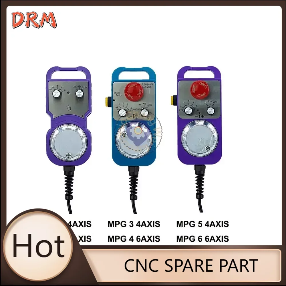 

Upgraded version of CNC electronic handwheel, 4/6 axis MPG mach3 controller FAGOR GSK MITSUBISHI FANUC 5V manual pulse