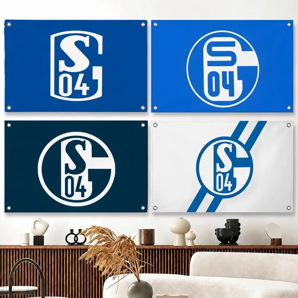 Pattern FC Schalke 04 Flags flag Suitable For Party Club Outdoor Interior Wall Decoration Banner Fans Gift