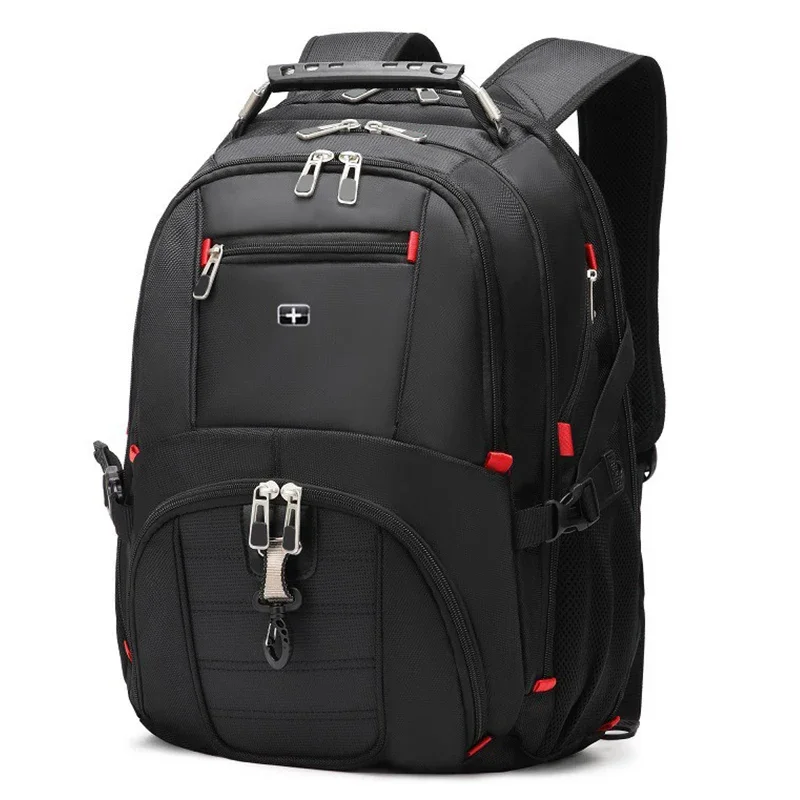 Men\'s Large Capacity Backpack Multifunctional Travel Backpack USB Port Waterproof Anti-Theft 17.3 Inch Laptop Backpack