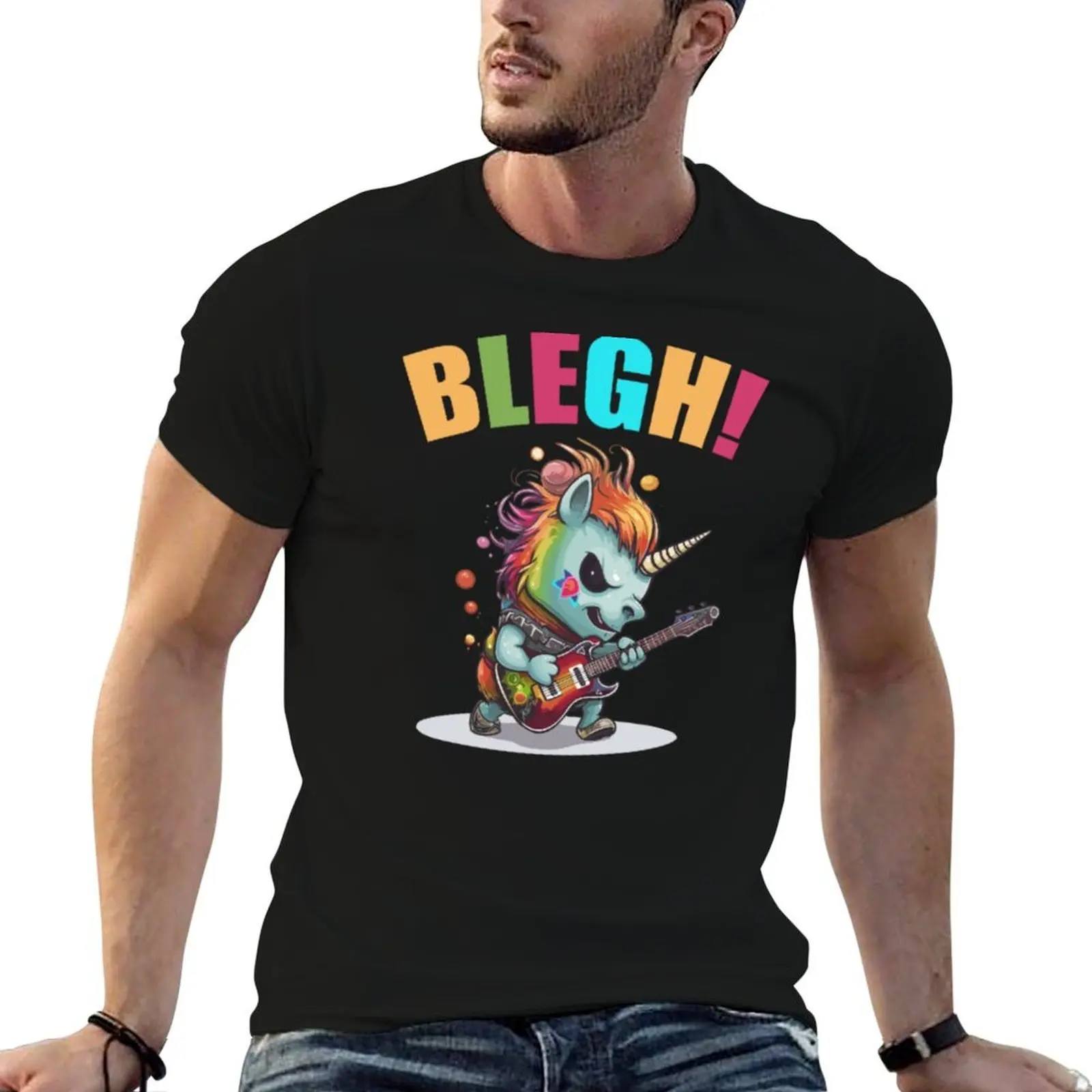 

Blegh Heavy Metal Metalcore Deathcore Unicorn7 T-Shirt mens graphic t shirts essential t shirt T-Shirt