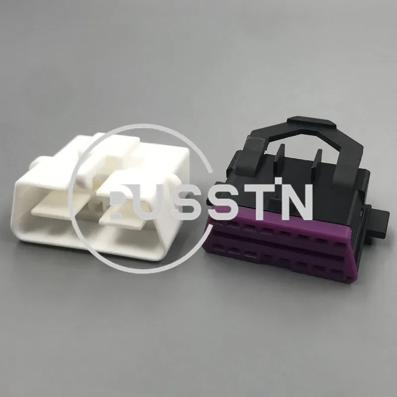 

1 комплект, 16 отверстий 3A0972695A 8D0972695H, автомобильная розетка OBD в сборе, автоматическая диагностическая вилка, разъем жгута проводов для VW Audi