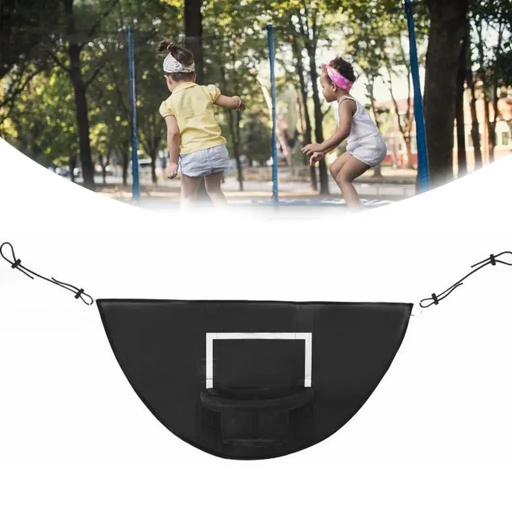 

Mini Trampoline Basketball Hoop Basketball Stand Trampoline Accessory for All Ages Trampoline Basketball Goal