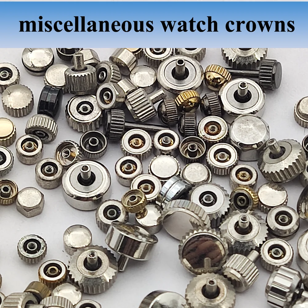 

Watch Accessories Miscellaneous Watch Crowns Watch Repair Parts Multiple Specifications Mixed Watch Crowns 100PCS A Bag