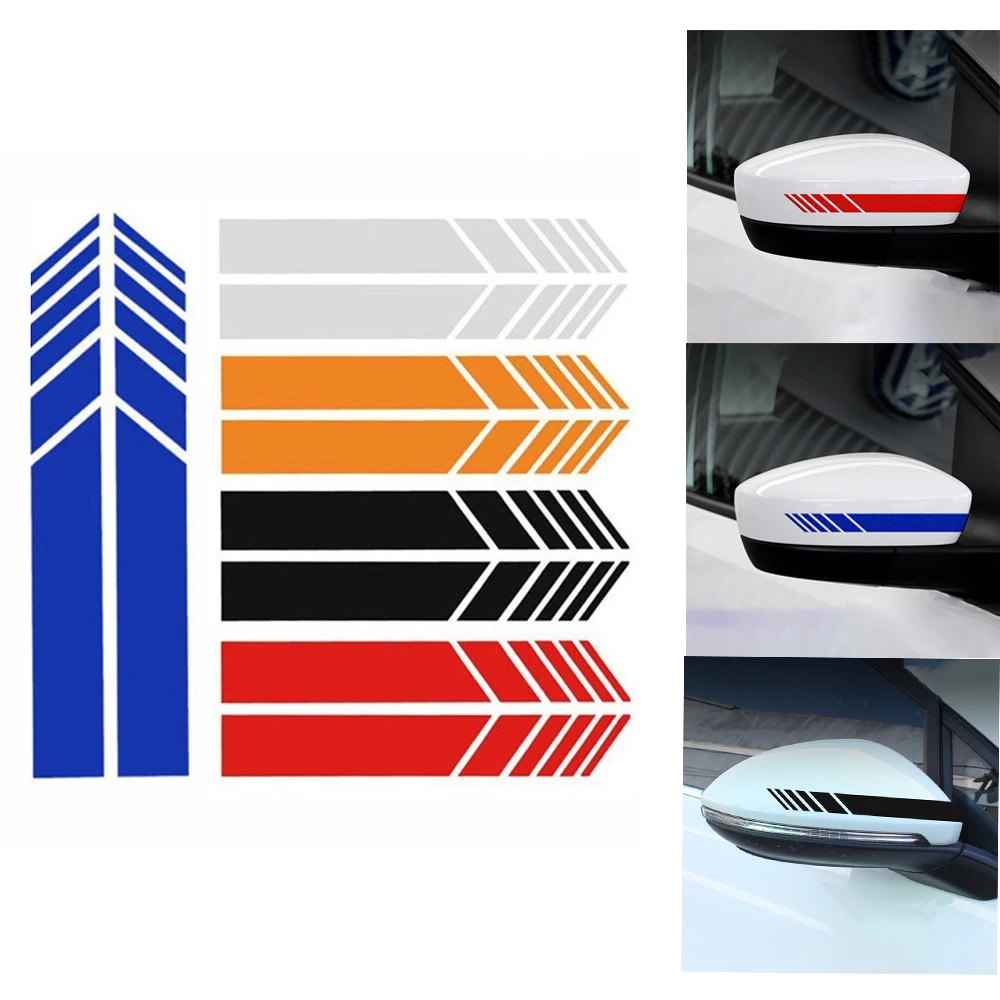 자동차 백미러 스티커 반사 패션 레이싱 오토바이 자동차 바디 줄무늬 크리 에이 티브 스타일링 자동 장식 Accessorie