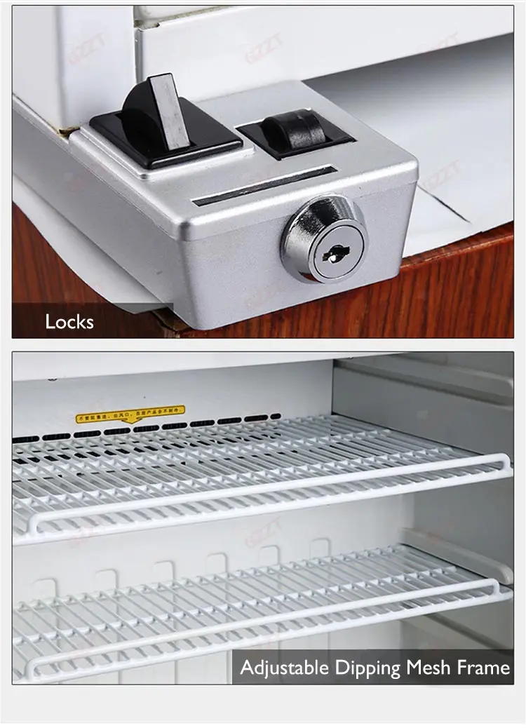 عرض الفريزر التجاري الصغير عرض الآيس كريم الإيطالي أسود أبيض مخصص 55/90/112L ثلاجة جيلاتو المحمولة