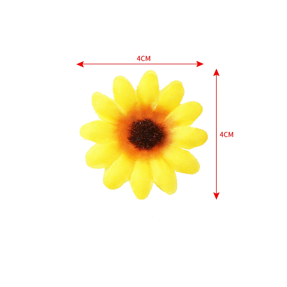 AWAYTR 6Pcs Sunflower Hair Clips Side Bangs Clip Cute Daisy Small Flower Hairpins Duckbill Hairpin Women Hair Accessories