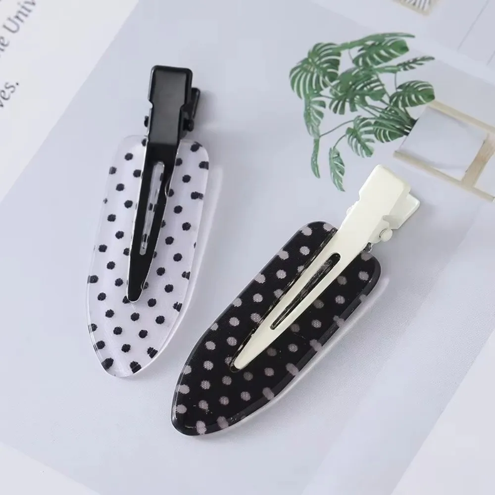 

New Polka Dot Hair Clips No Crease Seamless Hairpins No Bend Headdress BB Clip Hair Styling Accessories