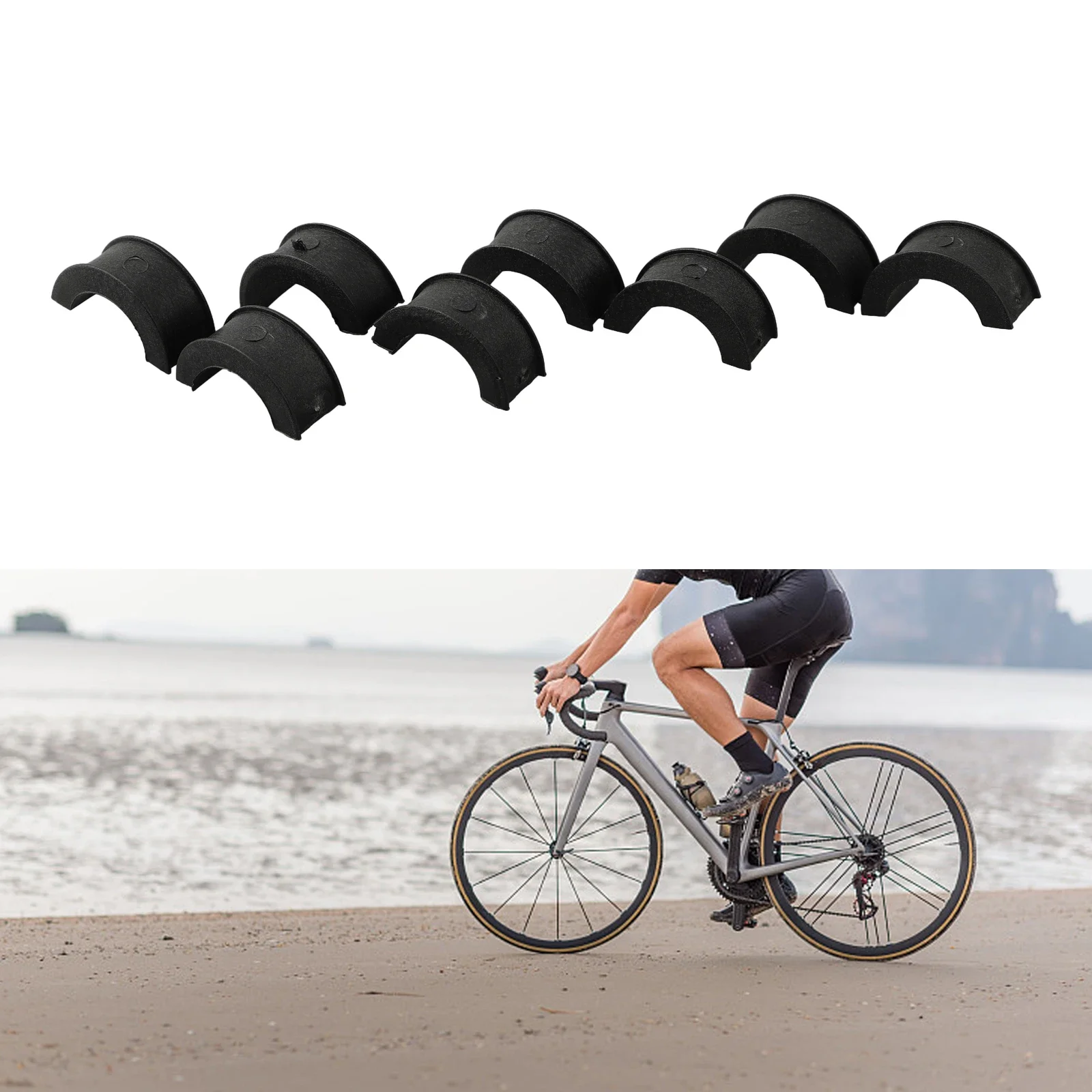 4 قطعة دراجة المقود الرقائق 25.4 مللي متر إلى 31.8 مللي متر الجذعية مستقيم تحويل كليب مصباح حامل طوقا ل الثابتة استبدال والعتاد الطريق الدراجة #1